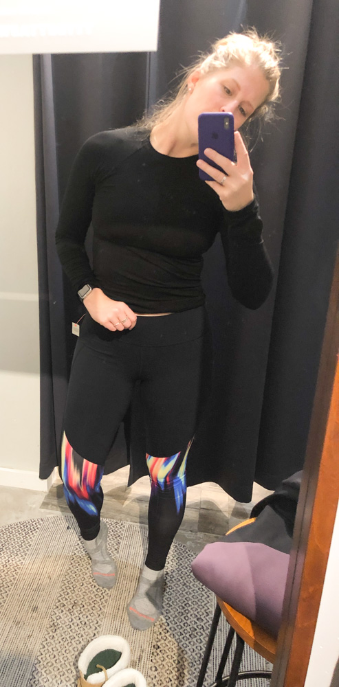 The Fitting Room: Sweaty Betty Black Strobe Power Leggings & Infield  Thermal Pullover - AthletiKaty