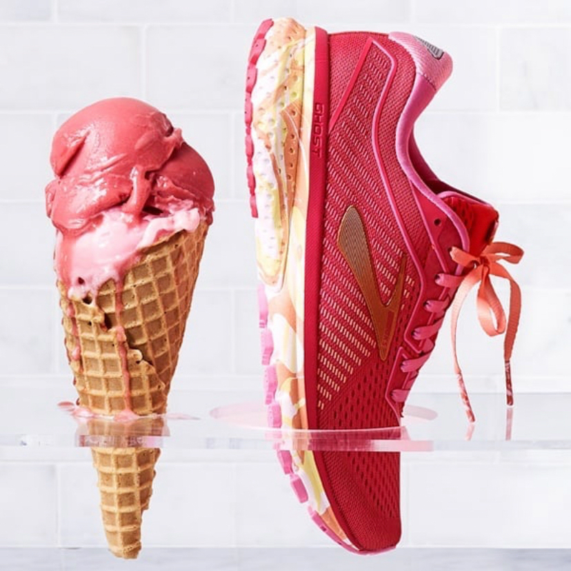 brooks running shoes ice cream